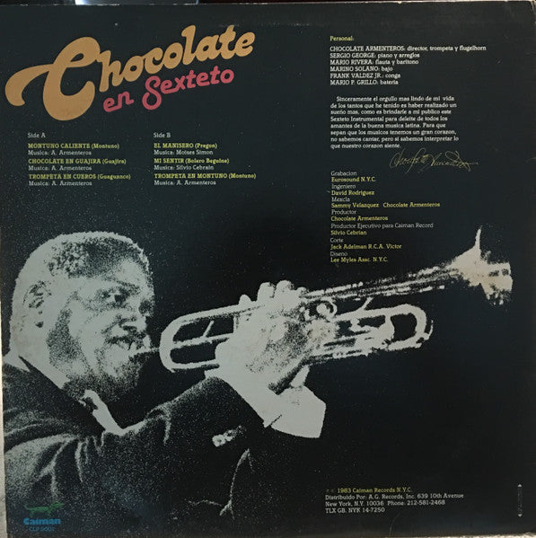 Alfredo "Chocolate" Armenteros : Chocolate En Sexteto (LP, Album)