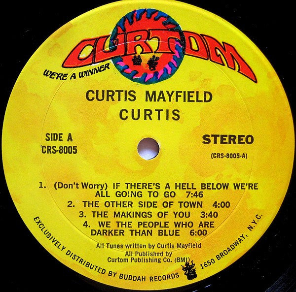 Curtis Mayfield : Curtis (LP, Album, Mon)