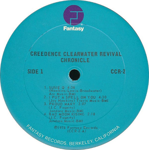 Creedence Clearwater Revival Featuring John Fogerty : Chronicle - The 20 Greatest Hits (2xLP, Comp, Club, RE, CRC)