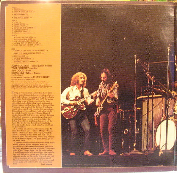 Creedence Clearwater Revival Featuring John Fogerty : Chronicle - The 20 Greatest Hits (2xLP, Comp, Club, RE, CRC)