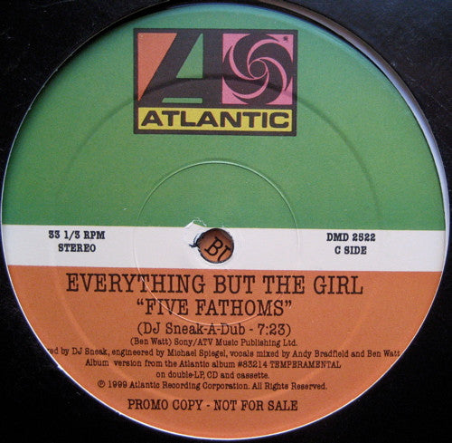Everything But The Girl : Five Fathoms (2x12", Promo)