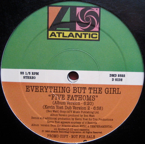 Everything But The Girl : Five Fathoms (2x12", Promo)