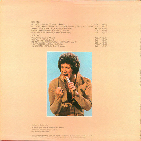 Tom Jones : Greatest Hits (LP, Comp, Ter)