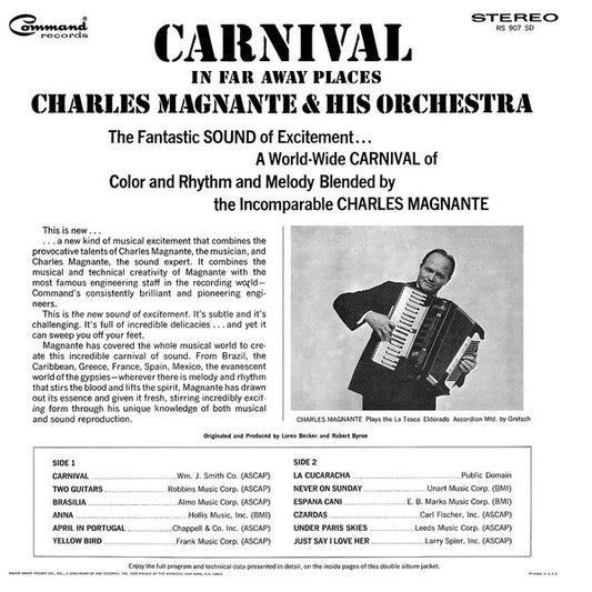 Charles Magnante And His Orchestra - Carnival In Far Away Places vinyl record, LP (Near Mint (NM or M-)) | Lulo Records