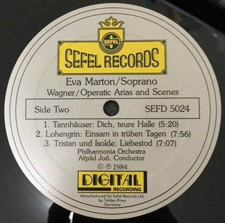 Éva Marton, Philharmonia Orchestra • Arpad Joo - Richard Wagner : Operatic Arias And Scenes (LP)