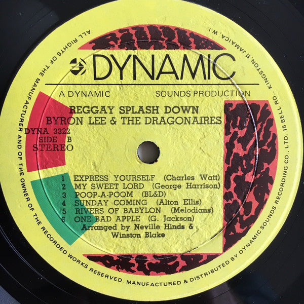 Byron Lee And The Dragonaires : Reggay Splash Down! (LP, Album)