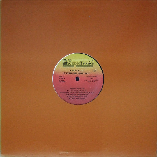 Chocolette : It's That East Street Beat (12")