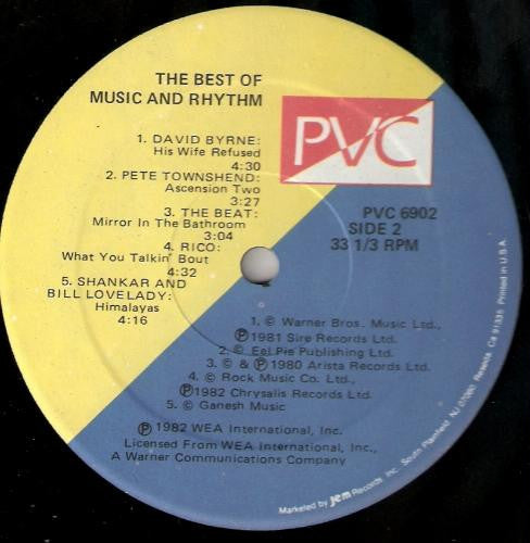 Various : The Best Of Music And Rhythm (LP, Comp)