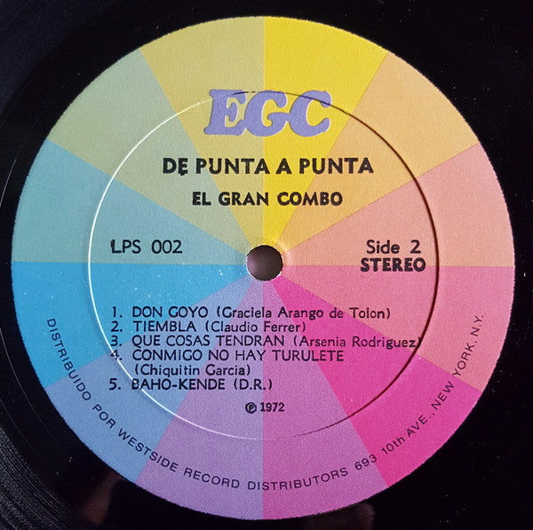 El Gran Combo : De Punta A Punta (LP, Album, RP)