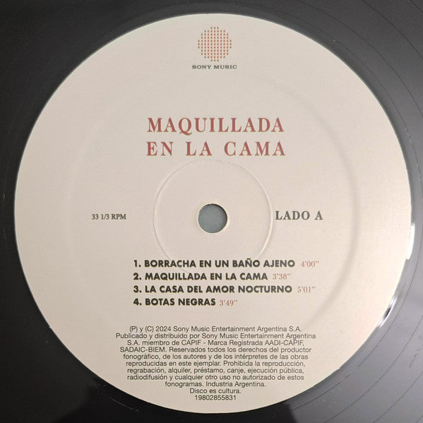 Juliana Gattas : Maquillada En La Cama (LP, Album)