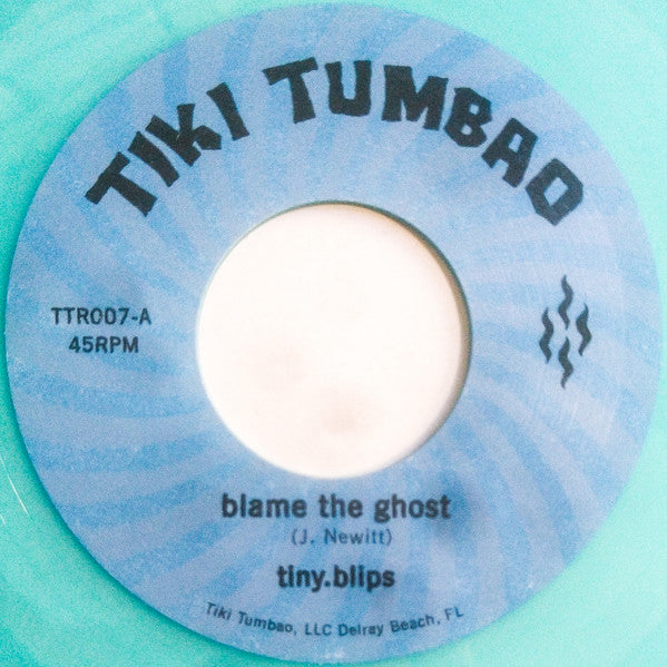 tiny.blips : Blame The Ghost / Now Time (7", Tra)