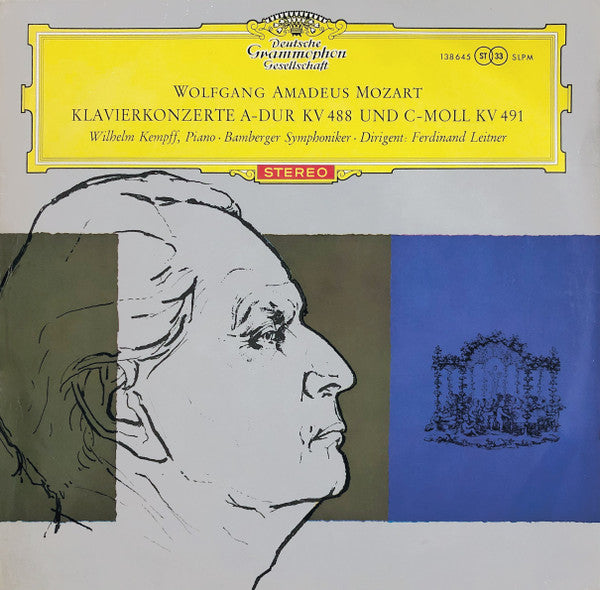Wolfgang Amadeus Mozart - Wilhelm Kempff, Bamberger Symphoniker, Ferdinand Leitner : Klavierkonzerte A-Dur KV 488 Und C-Moll KV 491 (LP)