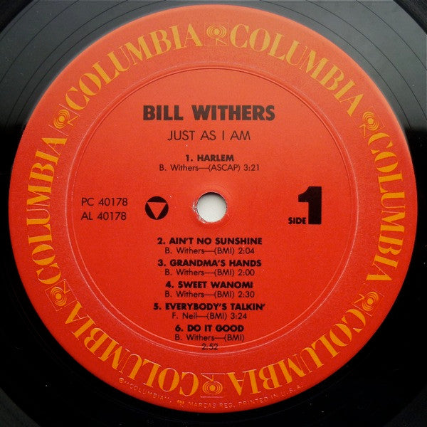 Bill Withers : Just As I Am (LP, Album, RE)