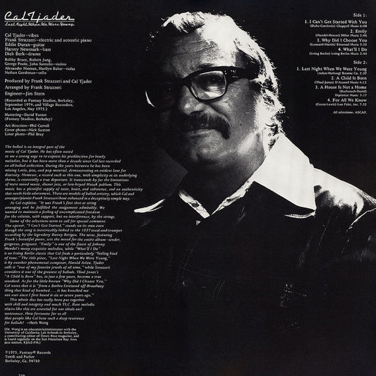 Cal Tjader : Last Night When We Were Young (LP, Album)