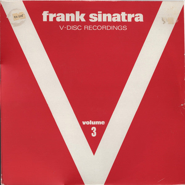 Frank Sinatra : The V-Disc Recordings Volume 3 (LP, Comp, Mono)