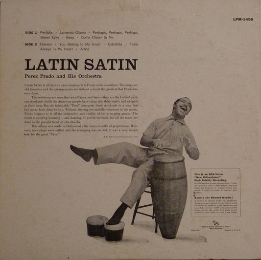 Perez Prado And His Orchestra - Latin Satin vinyl record, LP (Very Good Plus (VG+)) | Lulo Records