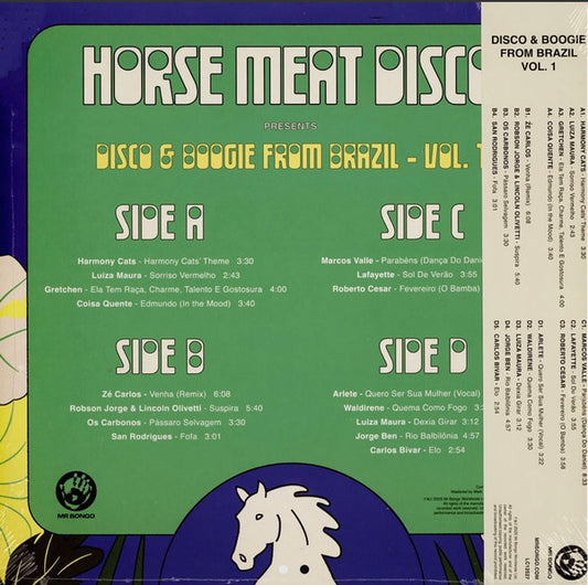 Horse Meat Disco : Disco & Boogie From Brazil Vol.1 (2xLP, Comp)