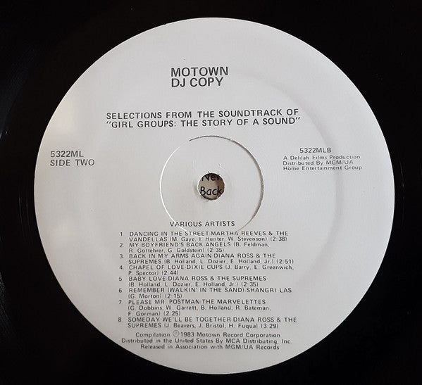 Various : Selections From The Soundtrack Of Girl Groups: The Story Of A Sound (LP, Comp, Promo)