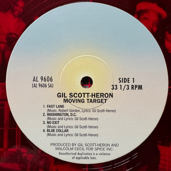 Gil Scott-Heron : Moving Target (LP, Album, RSD, M/Print, RE, Red)