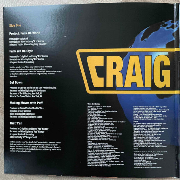 Craig Mack : Project: Funk Da World (LP, Album, RSD, Ltd, RE, Opa)