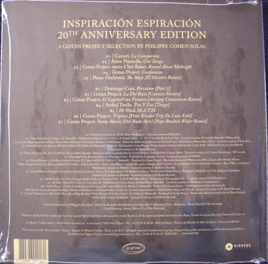 Gotan Project : Inspiración - Espiración (A Gotan Project Selection) (20th Anniversary Edition) (LP, RSD, Comp, Ltd, RE)