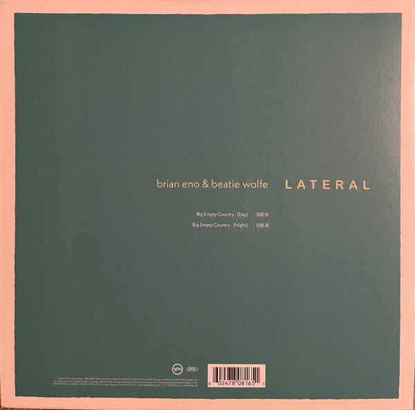 Brian Eno & Beatie Wolfe : Lateral (LP, Album, Bioplastic)