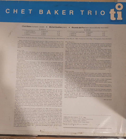 Chet Baker Trio : Mr. B. (LP, Album)