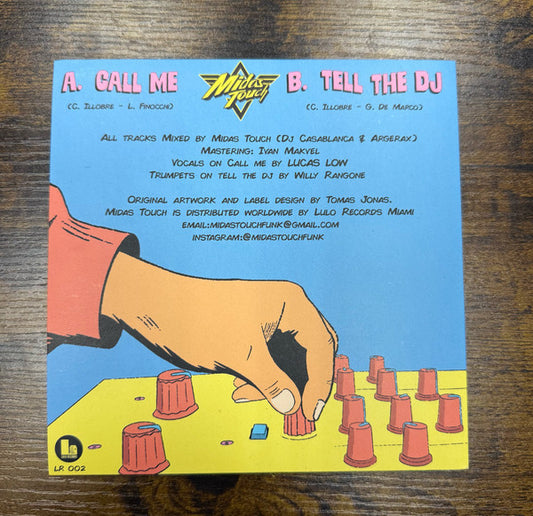 Midas Touch (15) : Call Me (7", Ltd, M/Print, S/Edition, Tur)