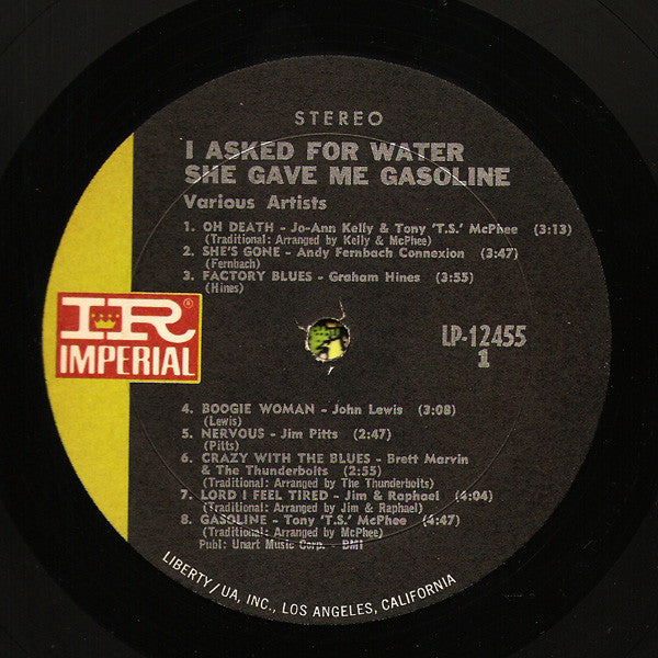 Various : I Asked For Water, She Gave Me... Gasoline (LP, Album)