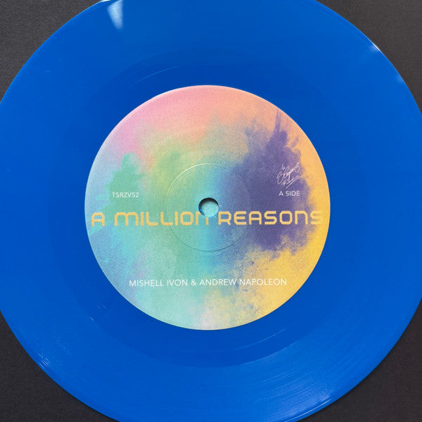 Mishell Ivon, Andrew Napoleon (2) : A Million Reasons / Air2Nite (7", Ltd, Blu)