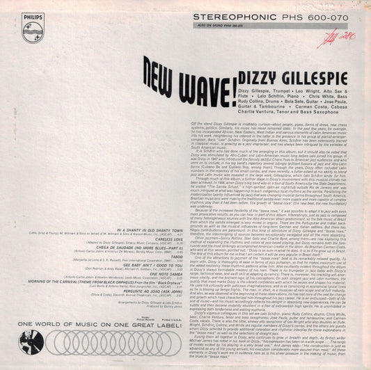 Dizzy Gillespie : New Wave! (LP, Album)