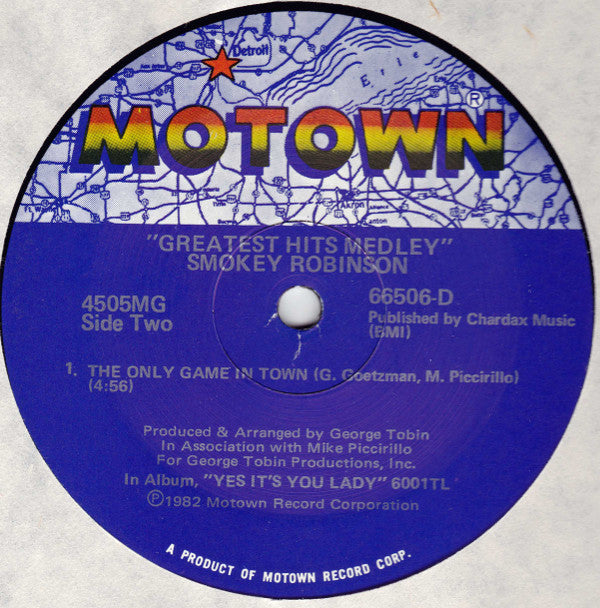 Smokey Robinson : Greatest Hits Medley (12")