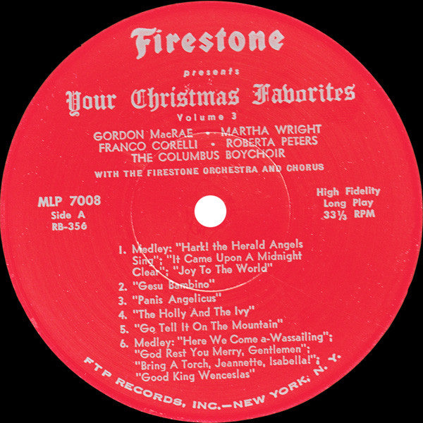 Various : Your Christmas Favorites Volume 3 (LP, Album, Mono)