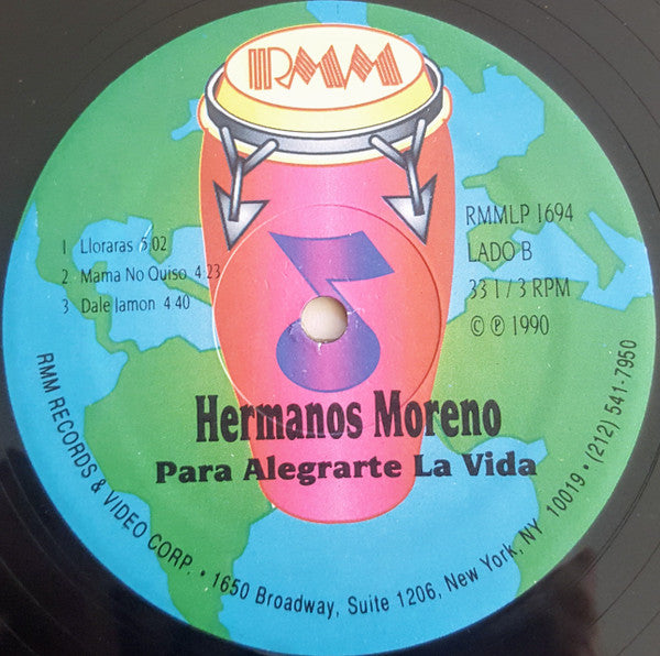 Los Hermanos Moreno : Para Alegrarte La Vida (LP, Album)