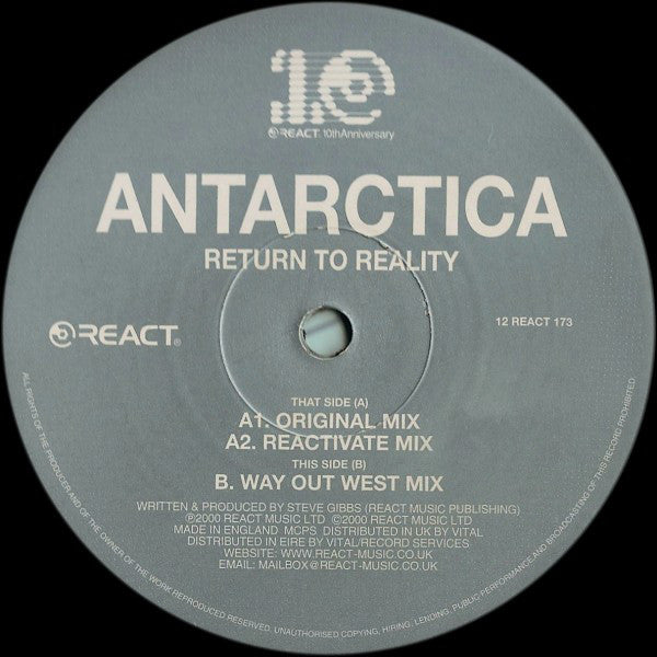 Antartica : Return To Reality (12")