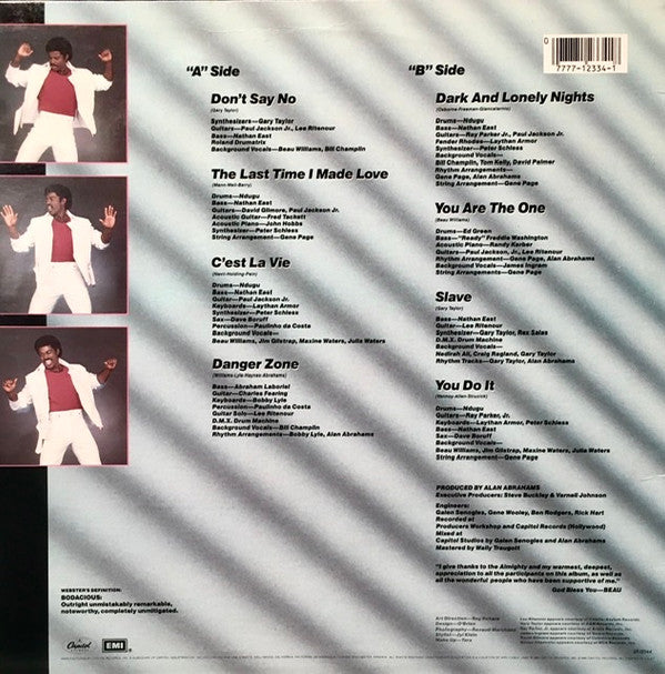 Beau Williams : Bodacious! (LP, Album)