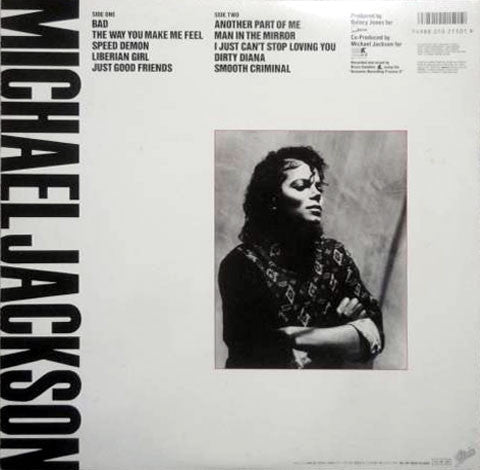Michael Jackson = Michael Jackson : Bad (LP, Album, Gat)