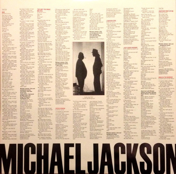 Michael Jackson = Michael Jackson : Bad (LP, Album, Gat)