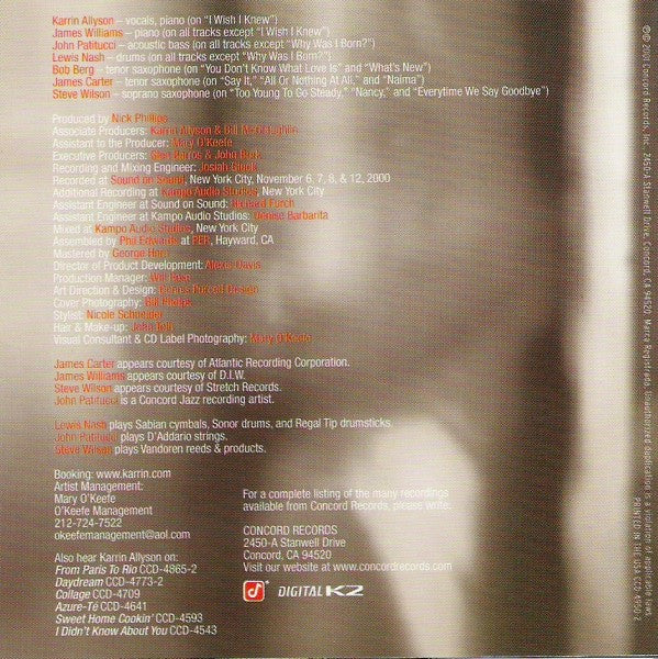 Karrin Allyson : Ballads: Remembering John Coltrane (CD, Album, Dig)