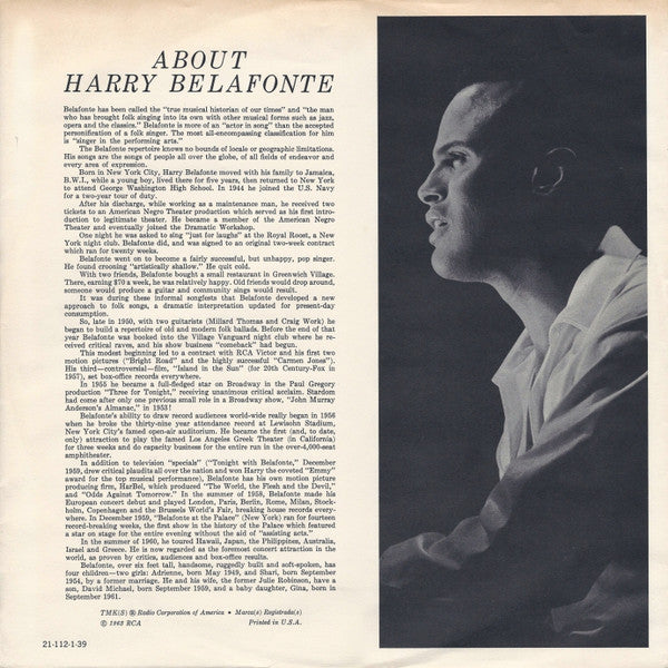 Harry Belafonte : Calypso In Brass (LP, Album)
