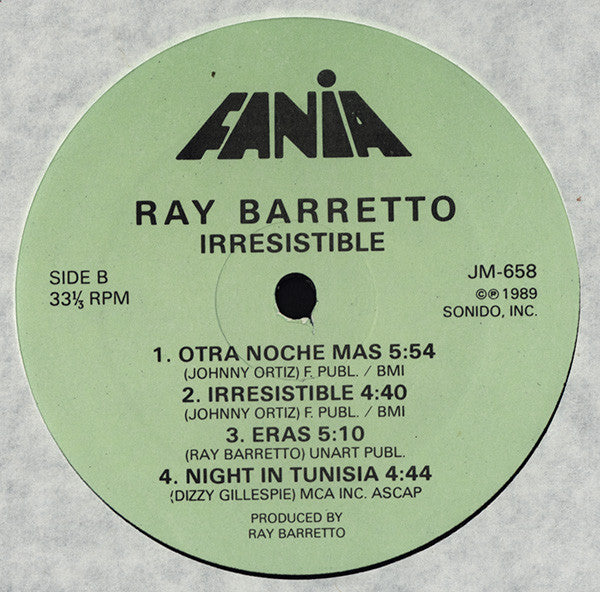 Ray Barretto : Irresistible (LP, Album)