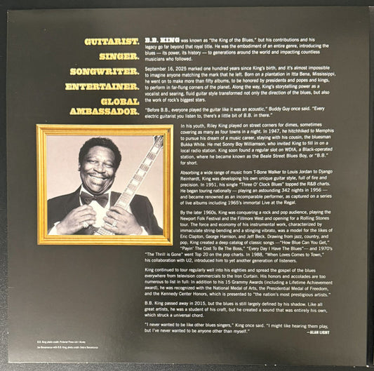 Joe Bonamassa : B.B. King's Blues Summit 100 (Celebrating The King Of The Blues) (3xLP, Album, 180)
