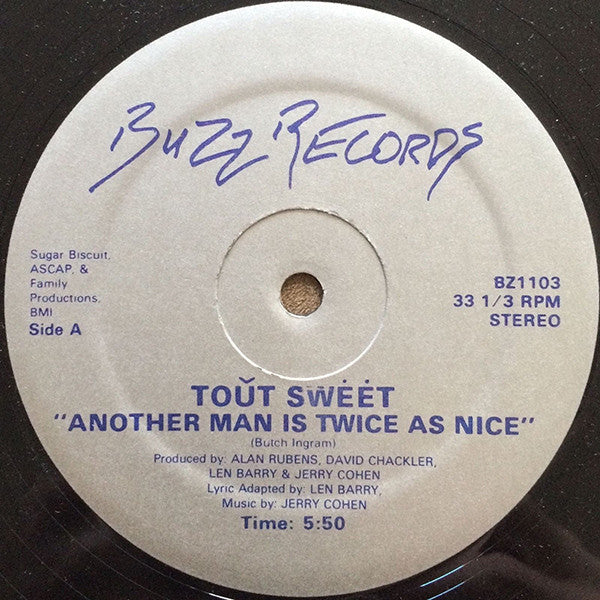Toût Swėėt : Another Man Is Twice As Nice (12")