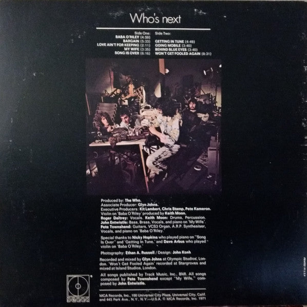 The Who : Who's Next (LP, Album)
