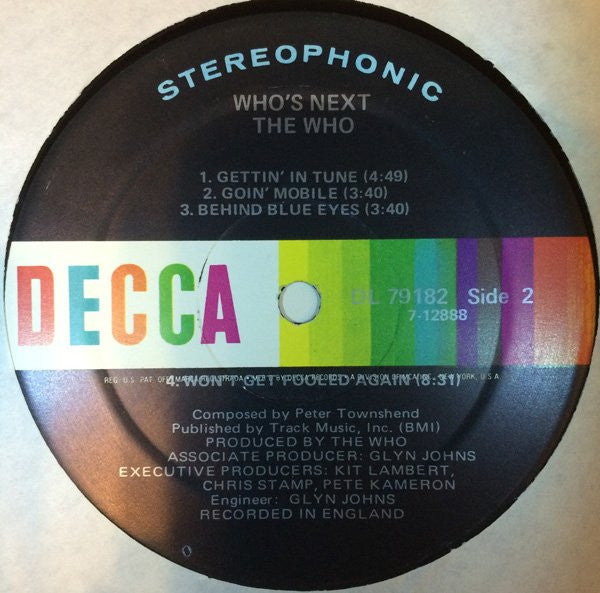 The Who : Who's Next (LP, Album)