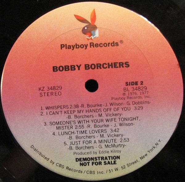 Bobby Borchers : Bobby Borchers (LP, Album, Promo)