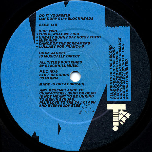 Ian Dury And The Blockheads : Do It Yourself (LP, Album)