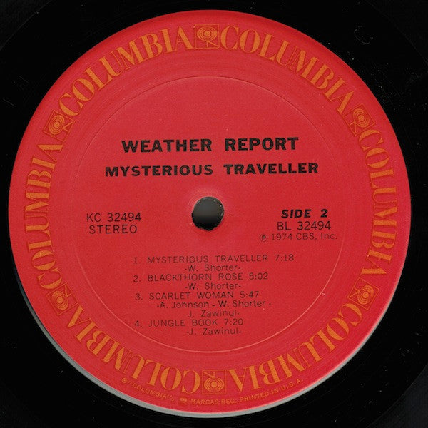 Weather Report : Mysterious Traveller (LP, Album, San)