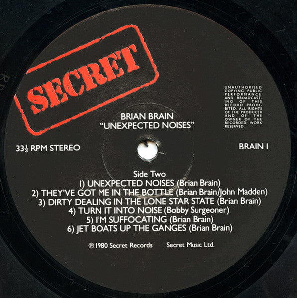 Brian Brain : Unexpected Noises (LP, Album)