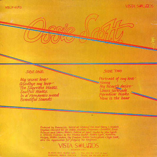 Ossie Scott : The Supreme Sounds (LP, Album)